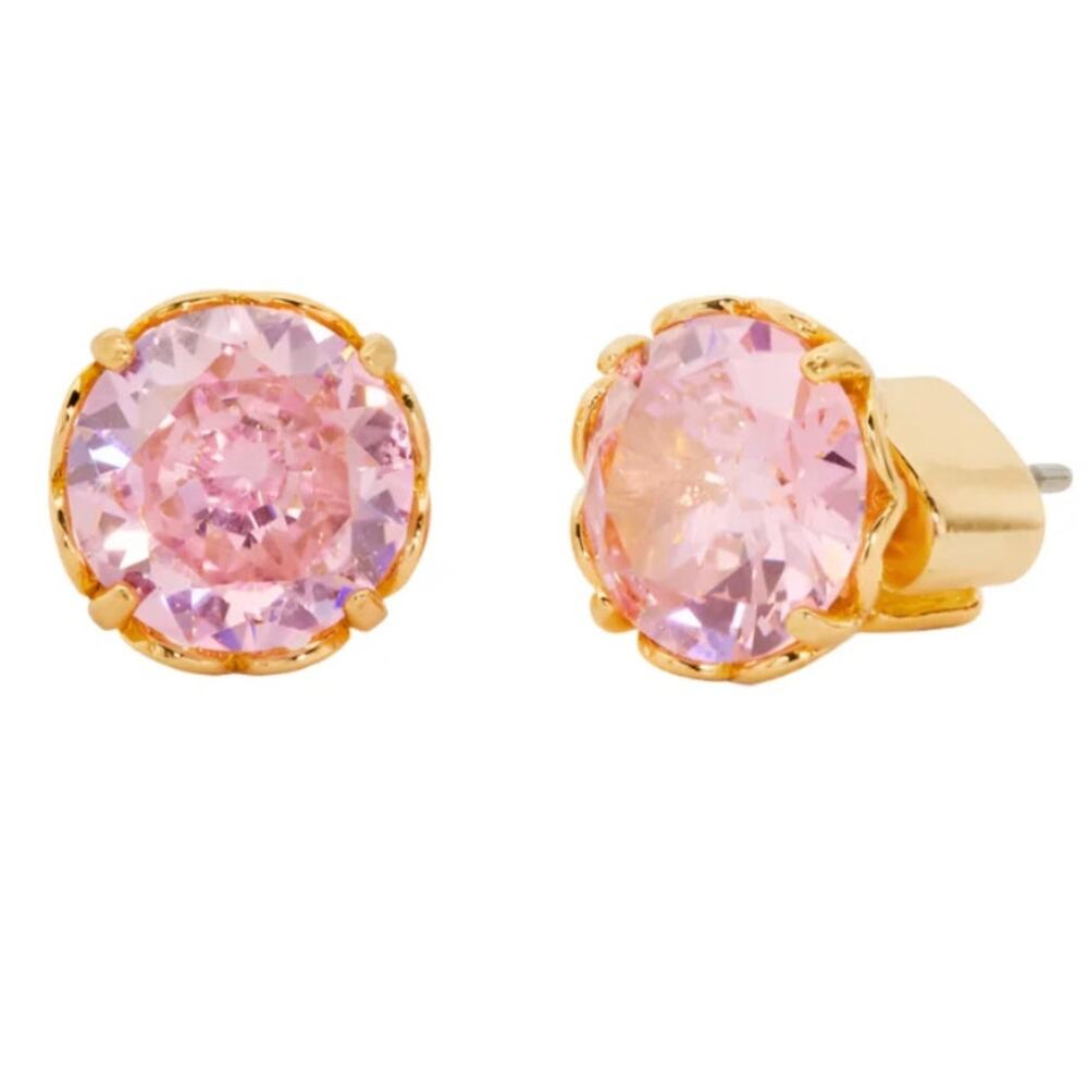Kate Spade That Sparkle Round Crystal Earrings Pink